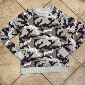 Camouflage Long Sleeve Women's Top